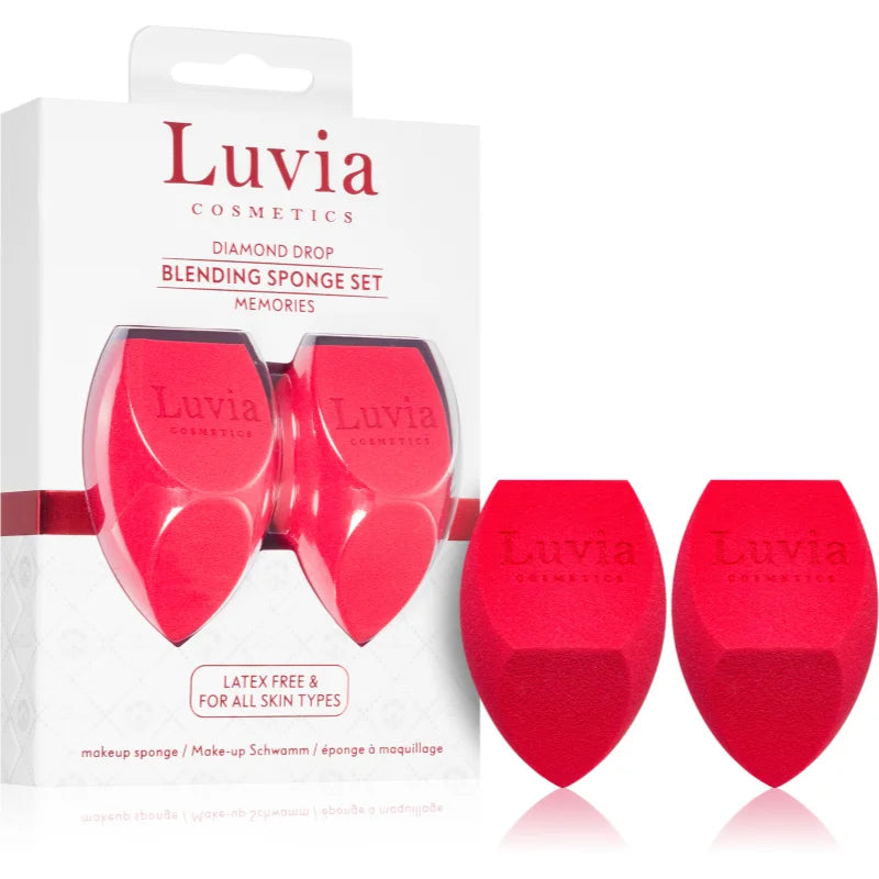 Luvia Cosmetics Set di spugne per miscelazione Diamond Drop Memories