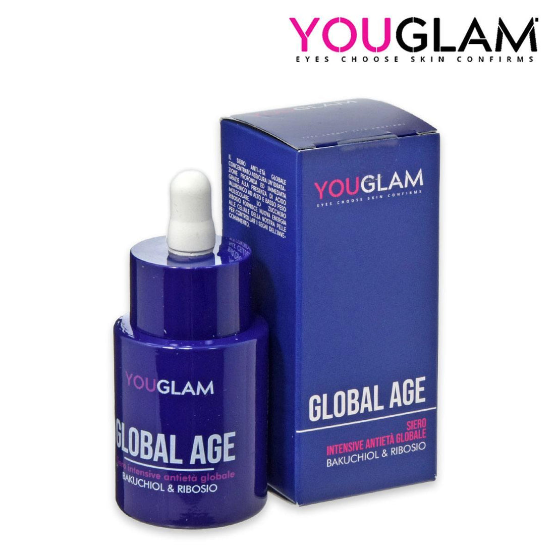 You Glam Global Age Siero Intensivo Antietà Bakuchiol &amp; Ribosio 30 ml — Siero Viso