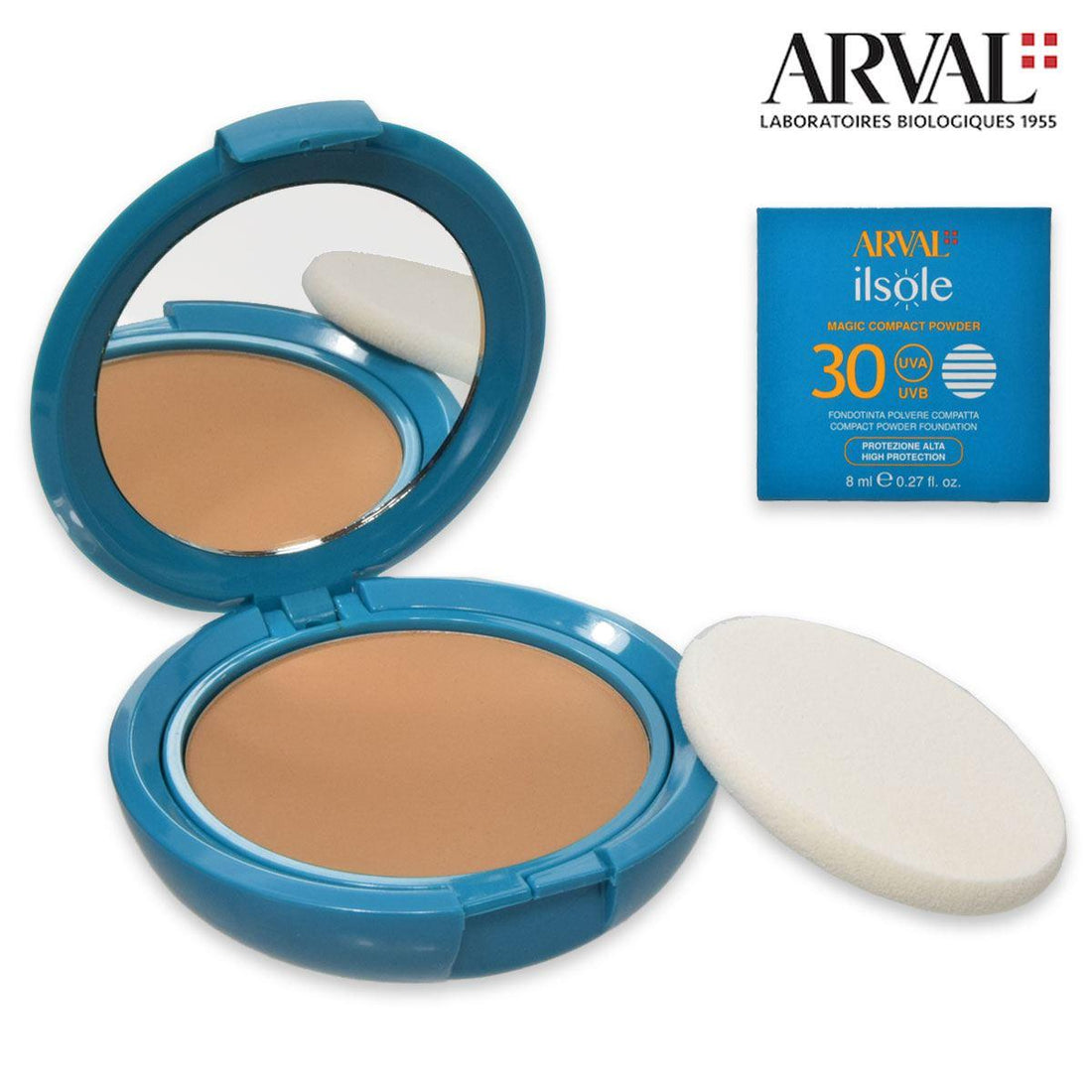 Arval IL SOLE MAGIC COMPACT POWDER SPF 30 - FONDOTINTA POLVERE COMPATTA 03 - BEIGE BISCOTTO