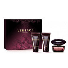 Versace Crystal Noir eau de toilette 50 ml gift set, Crystal Noir body lotion 50 ml and shower gel 50 ml 