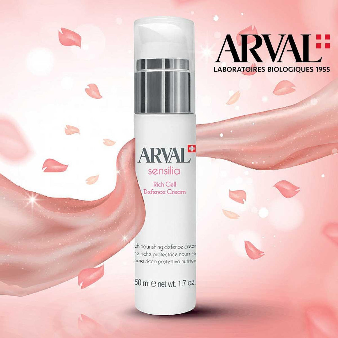 Arval Sensilia Crema ricca protettiva nutriente 50 ml — Gezichtscrème