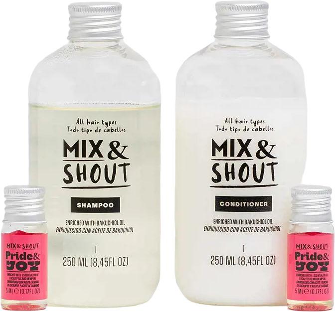 Set per tutti i tipi di capelli Mix &amp; Shout Protector Routine (sham/250ml + condit/250ml + ampoul/2x5ml)