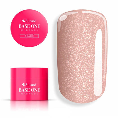 Gel per unghie Silcare Base One Shimmer Peach