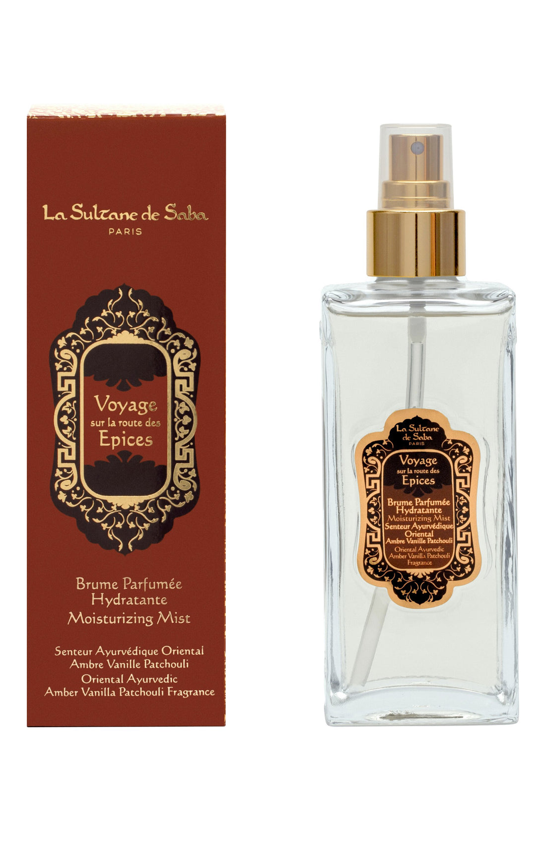 La Sultane de Saba Ayurvedique Ambre Vanille Patchouli Lozione spray per capelli e corpo 200 ml