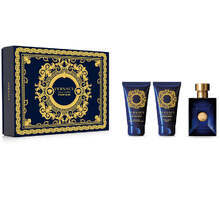 Versace Dylan Blue Gift Set EDT 50ml, Dylan Blue Shower Gel 50ml and Dylan Blue Aftershave Balm 50ml