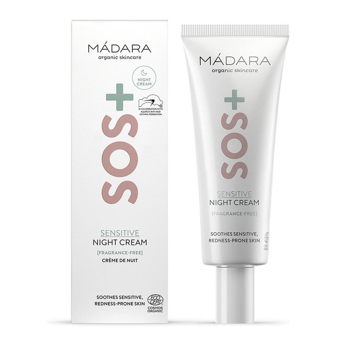 Mádara Sos Sensitive Glättende Nachtcreme 70 ml