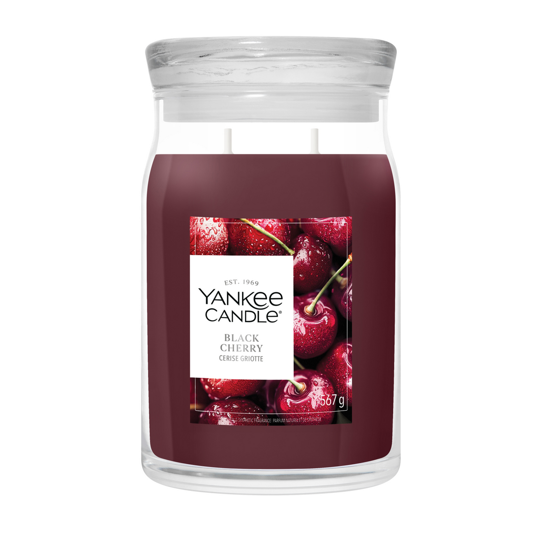 Yankee Candle Black Cherry candela profumata Signature 567 g
