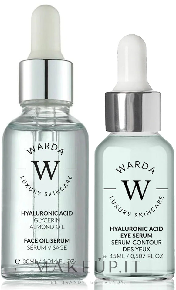 Set Warda Skin Hydration Boost Hyaluronic Acid (oil/serum/30ml + eye/serum/15ml)