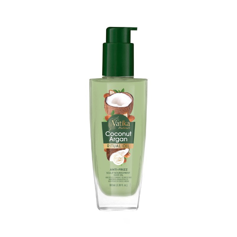 Olio per capelli «Cocco e Argan» Dabur Vatica Hair Ritual Oil 100 ml