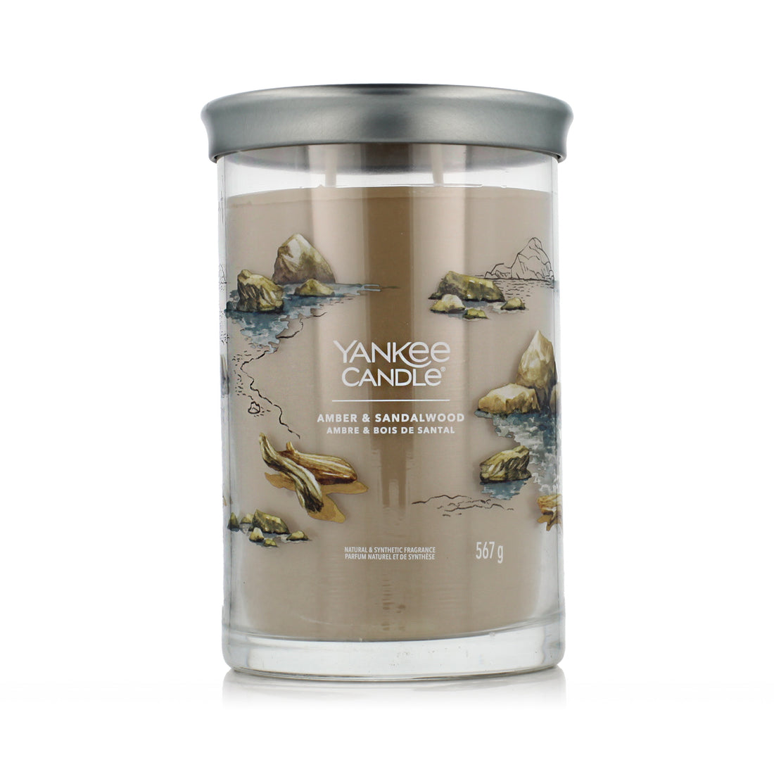Yankee Candle Amber &amp; Sandalwood candela profumata 567 g