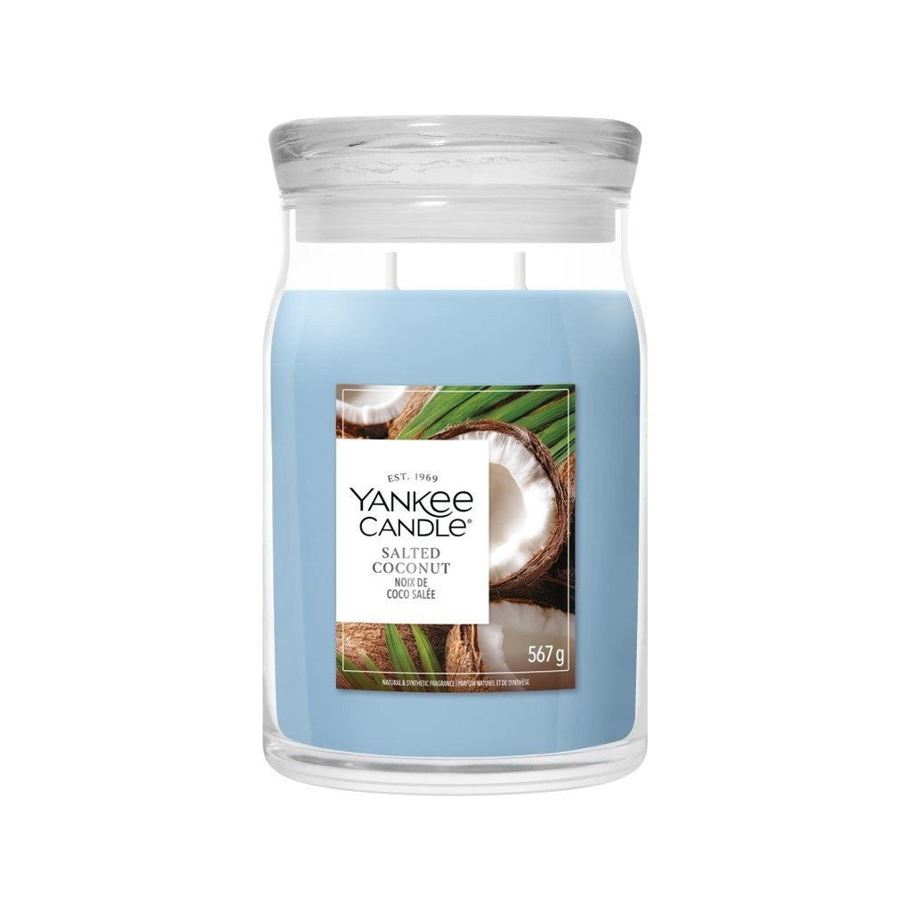 Yankee Candle Signature Salted Coconut 567 g — Αρωματικό κερί
