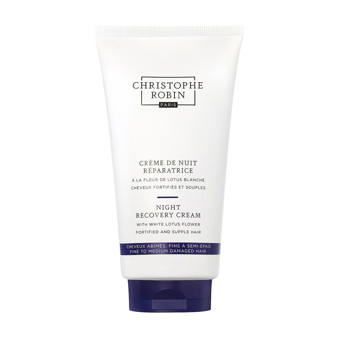 Christophe Robin Night recovery light cream 150 ml — Crema Notte Capelli