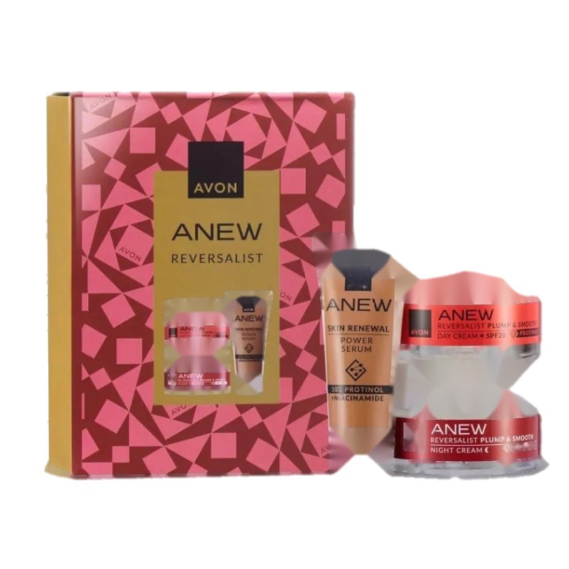 Setti Avon Anew Reversalist Lahjasetti (päivävoide/15ml + yövoide/15ml + seerumi/10ml)