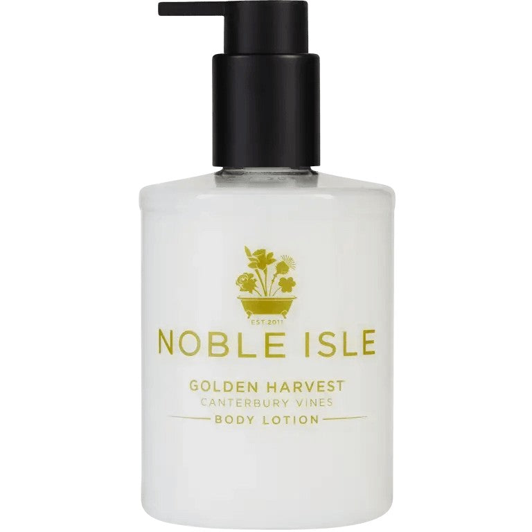 Noble Isle Golden Harvest لوشن مرطب للجسم برائحة خشبية عنبرية 250 ml