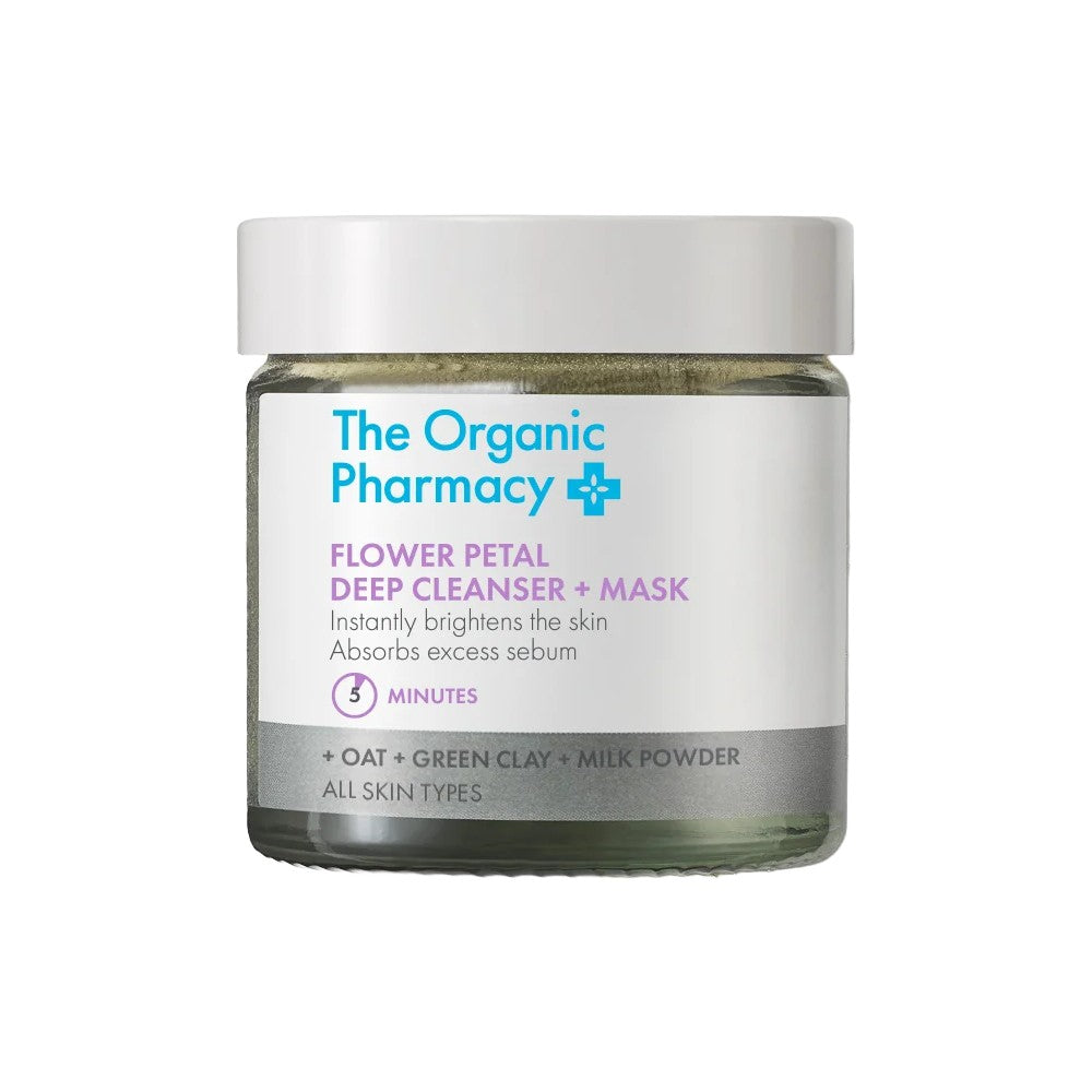 The Organic Pharmacy Flower Petal Detergente profondo + Maschera viso 40 g — 페이스 마스크