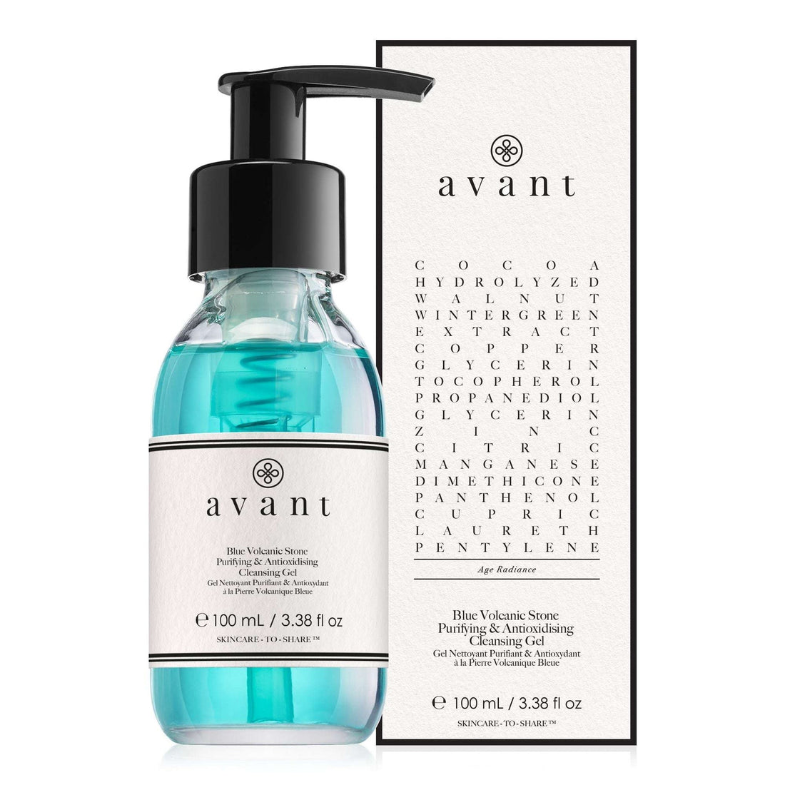 Avant Pietra Vulcanica Blu Purificante &amp; Antiossidante Gel Detergente 100 ml — Gel detergente viso