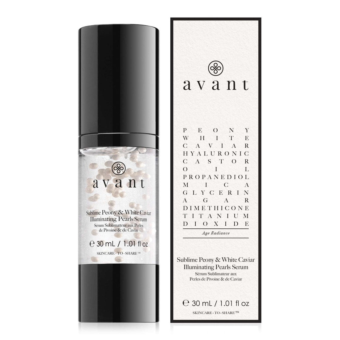 Avant Sublime Peony &amp; White Caviar Illuminating Pearls 30 ml — Siero viso