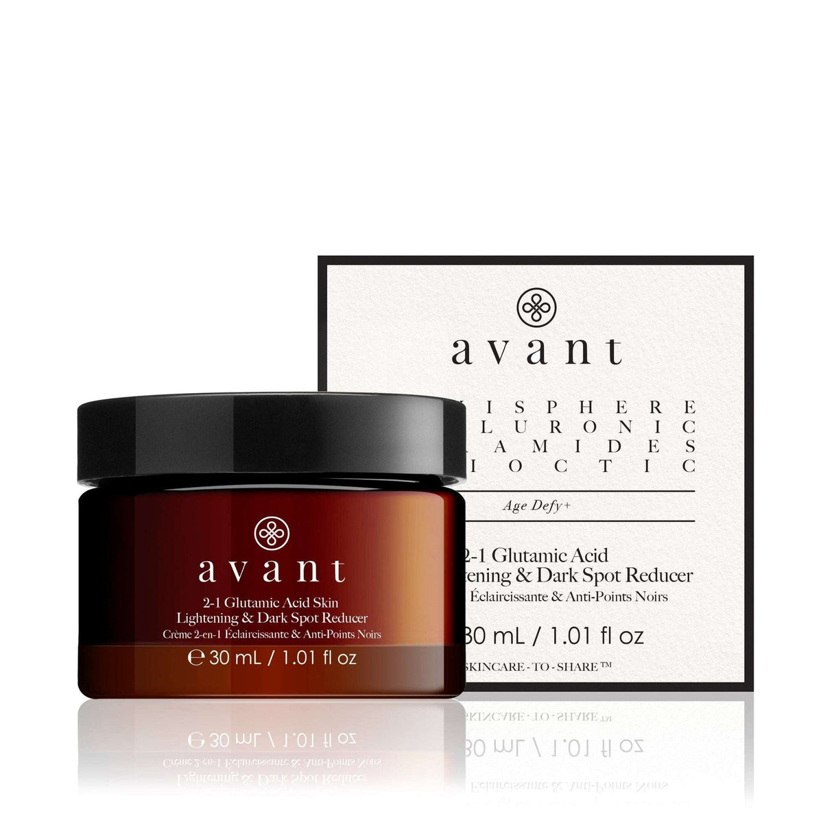 Avant 2-1 Glutamic Pelle Schiarente &amp; Riduttore Macchie 30 ml — Crème visage éclaircissante