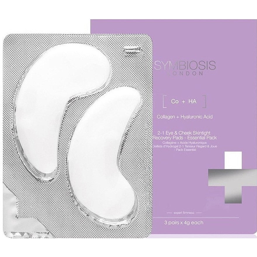 Symbiosis London 2-1 Occhi &amp; Guance Skintight Recovery Pads 3 x 4 g — Patch rigeneranti