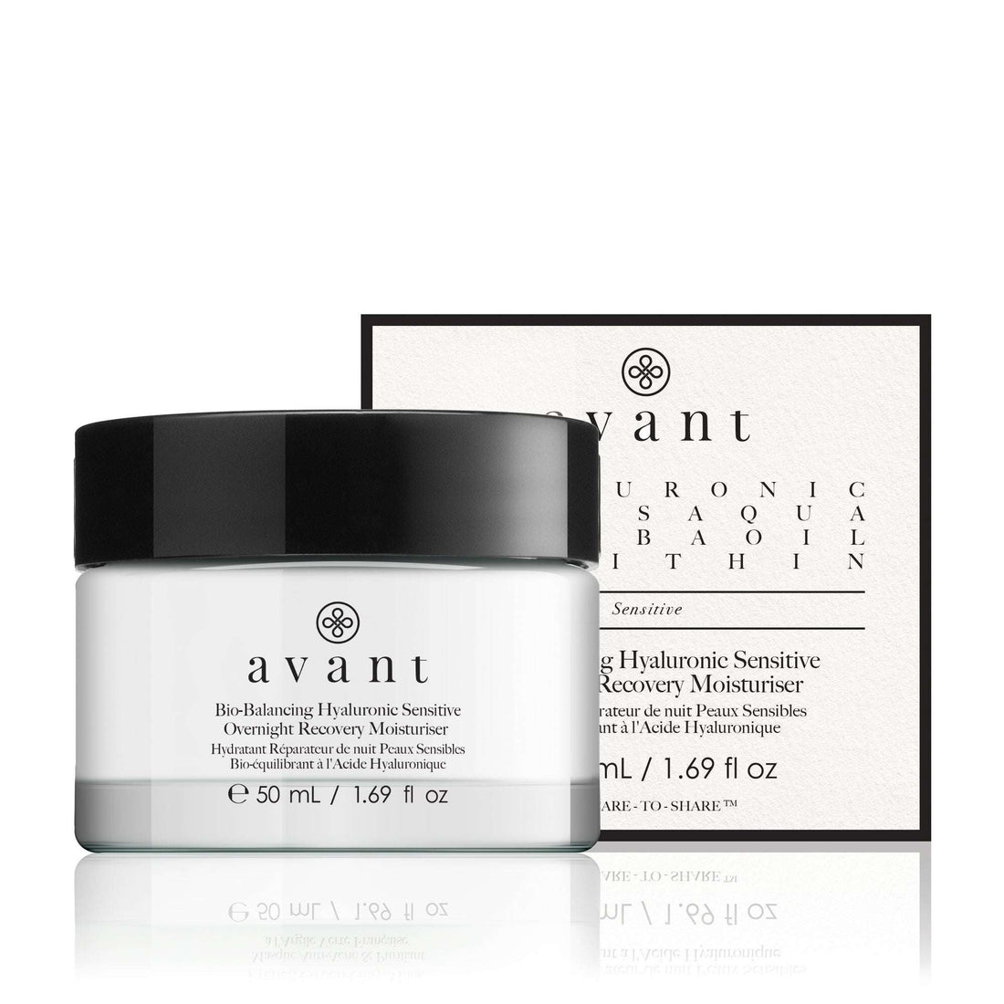 Avant Bio-Balancing Hyaluronic Pelle Sensibile Notte 50 ml — Cremă de noapte pentru față