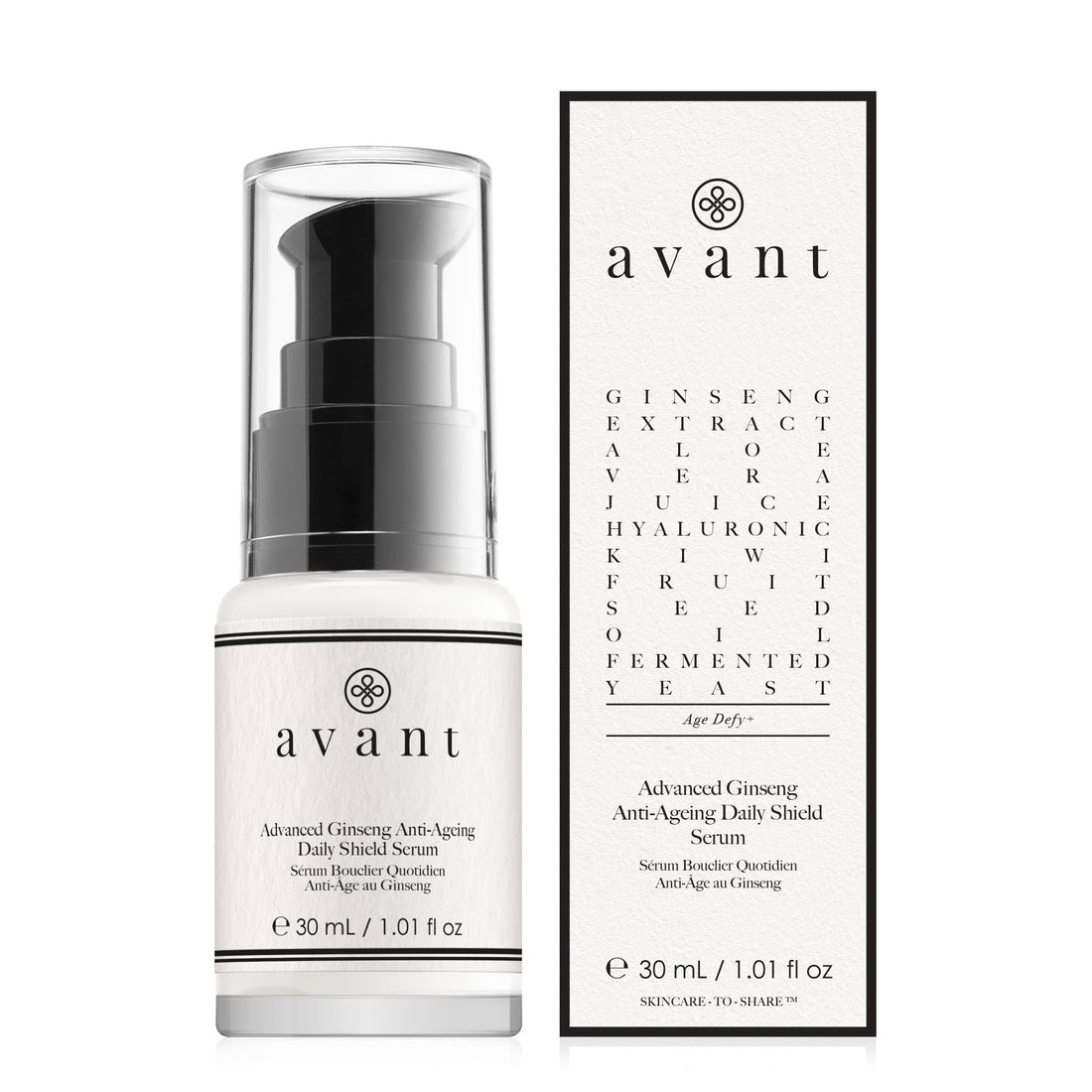 Avant Advanced Ginseng Anti-Età Scudo Giornaliero Siero 30 ml — Siero viso