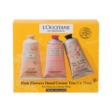 L'occitane Set Pink Flowers Hand Cream Trio