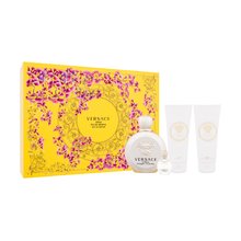 Versace Eros Pour Femme gift set eau de parfum 100 ml, miniature eau de parfum 5 ml, shower gel 100 ml and body lotion 100 ml - 100ml 