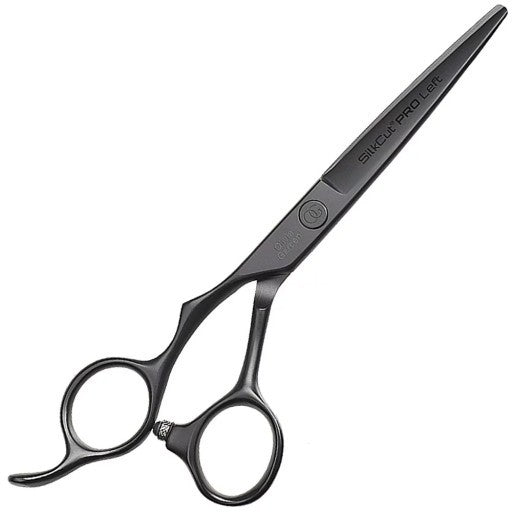 Olivia Garden SilkCut PRO מספרי תספורת לשמאליים שחור מט 5,75 אינץ׳