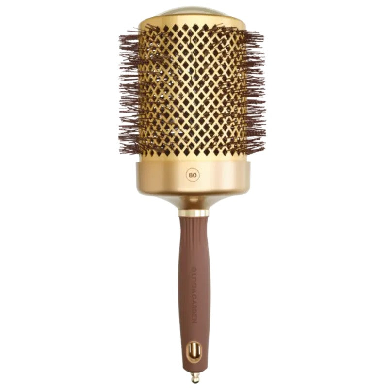 Olivia Garden Expert Blowout Shine 80 mm — Rund børste