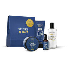 Steves no bull***t Coffret à Raser Velours Bleu - Coffret Cadeau