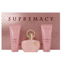 Afnan Conjunto Presente Supremacy Pink Eau de Parfum 100 ml, gel de banho 100 ml e loção corporal 100 ml