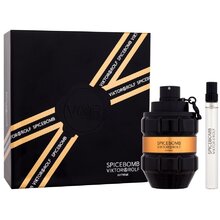 Viktor &amp; rolf Spicebomb Extreme סט מתנה EDP 90ml מיניאטורי EDP 10ml