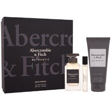 Abercrombie &amp; fitch 本格 EDT ギフトセット 100ml、シャワージェル 200ml、ミニチュア EDT 15ml