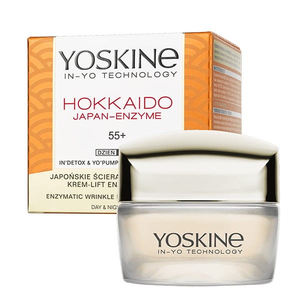 Yoskine Hokkaido Japan-Enzyme Crema lifting enzimatica antirughe 55+ 50 ml — Crema viso