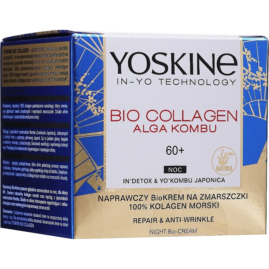 Yoskine Bio Collagen Alga Kombu Crema viso notte 60+ 50 ml — Crema notte
