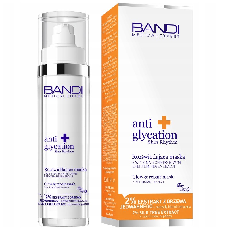 Bandi Medical Expert Anti Glycation Skin Rhythm Glow &amp; Repair Mask — maschera rigenerante e luminosità 50 ml
