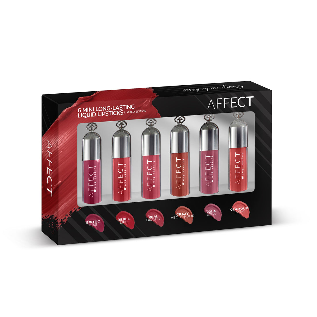 Affect 6 Mini Set Rossetto Liquido 6× 1,8 ml — Rossetto