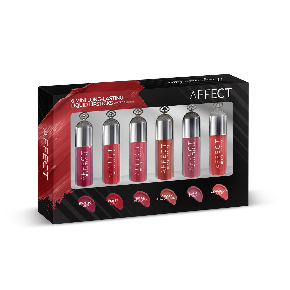 Affect 6 Mini Set Rossetto Liquido 6× 1,8 ml — Rossetto