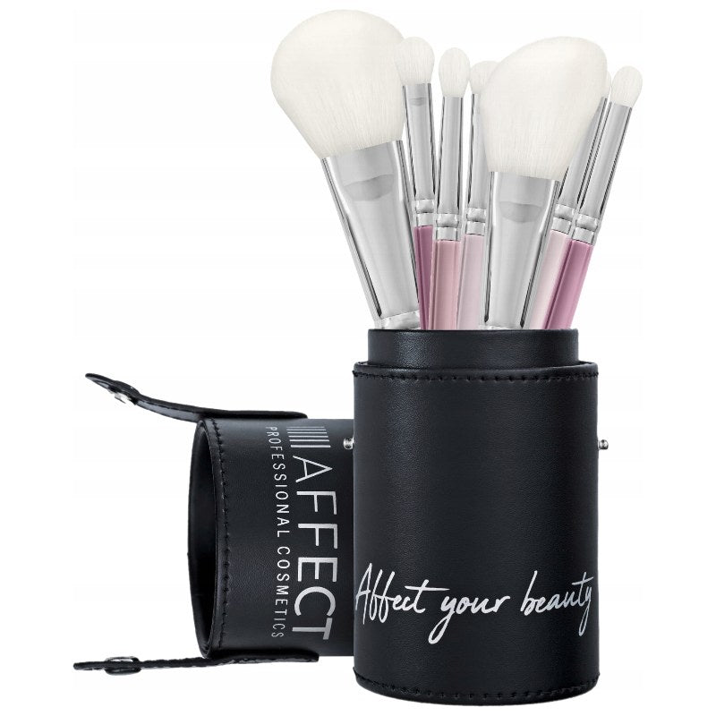 Set pennelli trucco, in astuccio, 7 pz Affect Cosmetics
