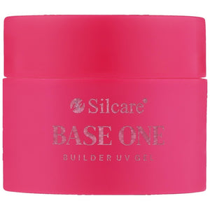 네일 카무플라주 젤 Silcare Base One UV Gel Builder Dark French Pink 50 g