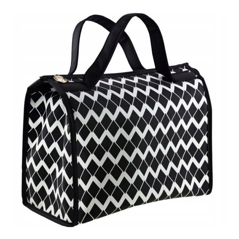 Beauty case, bianco e nero, 498670 Inter-Vion Black &amp; White