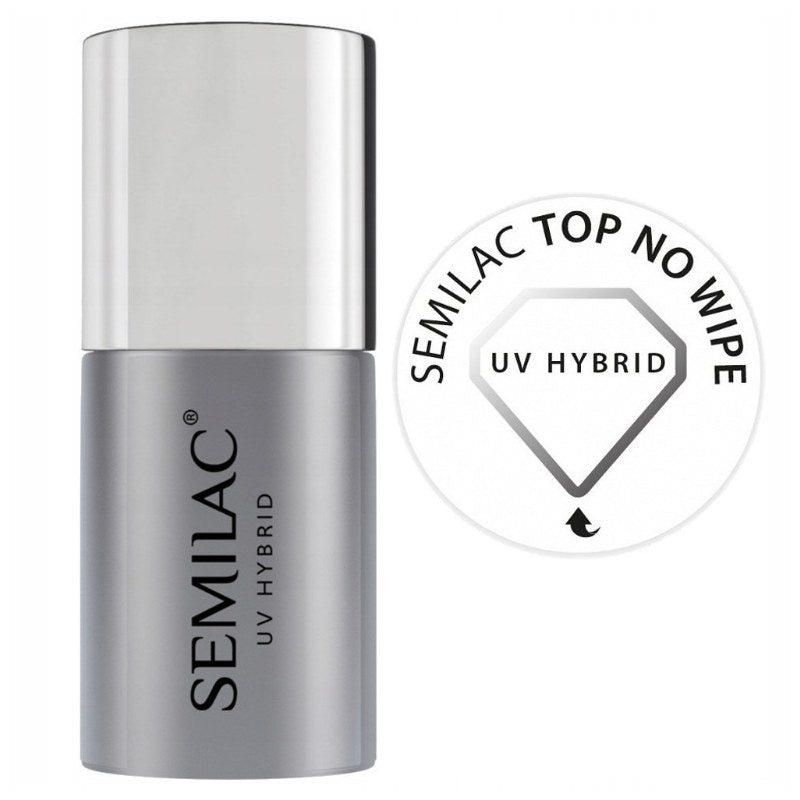 Top coat per smalto gel senza strato di dispersione Semilac Top No Wipe 11 ml