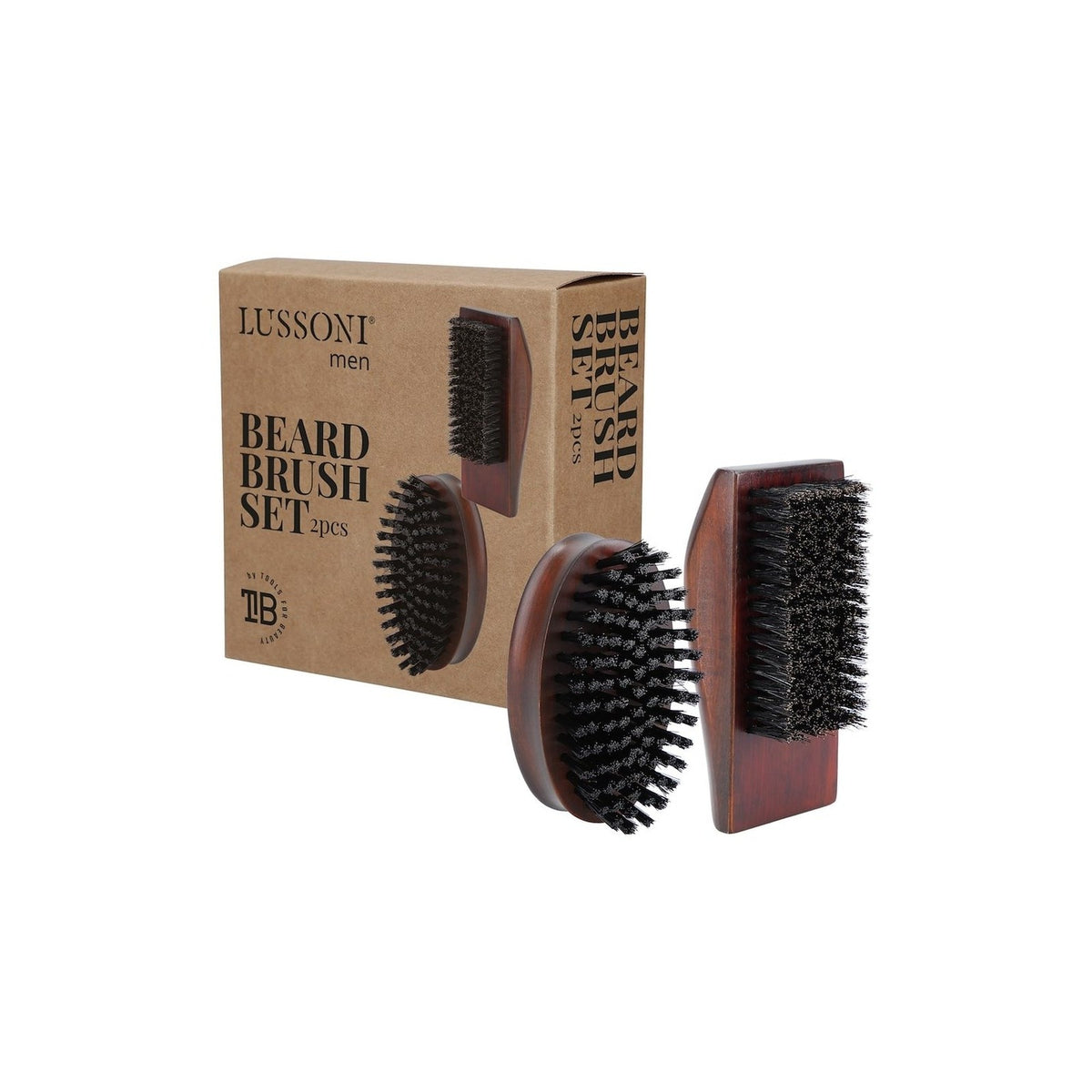 Lussoni Uomo Baerd Set pennelli barba 2 pezzi — Set de cepillos para barba