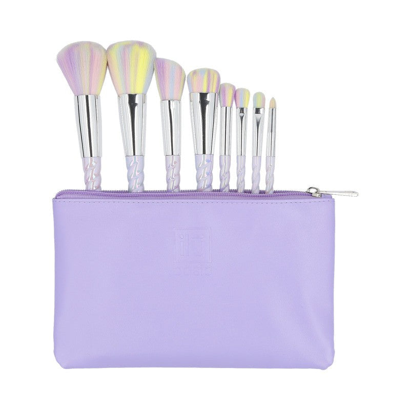 Ilu Set 8 pinceles de maquillaje + estuche — Set de pinceles de maquillaje