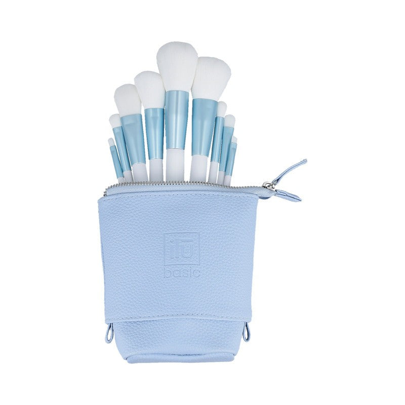 Ilu Set 9 sminkborstar + beautycase — Sminkborstset