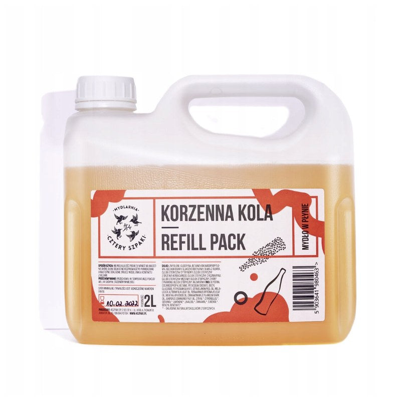Sapone liquido "Cola speziata" (ricarica) Cztery Szpaki 2000 ml