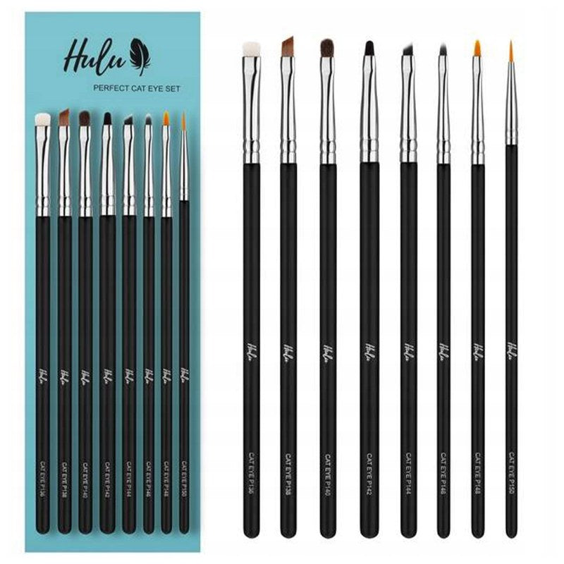 Set pennelli trucco, 8 pz. Hulu Perfect Cat Eye
