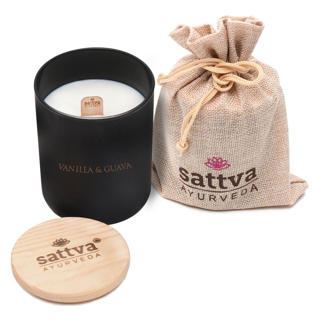Sattva Vanilla &amp; Guava vela perfumada dulce y afrutada 200 ml