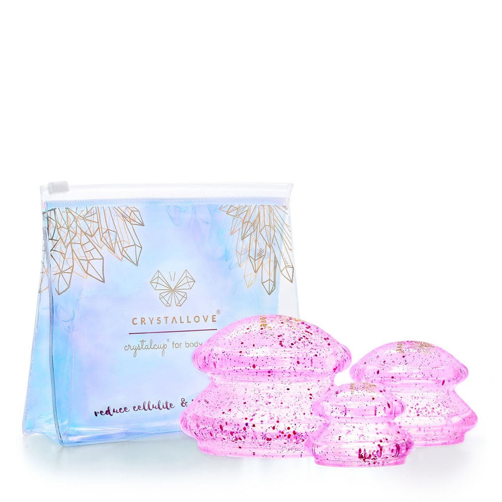 Crystallove Coupes de massage en silicone rose — Accessoire corps