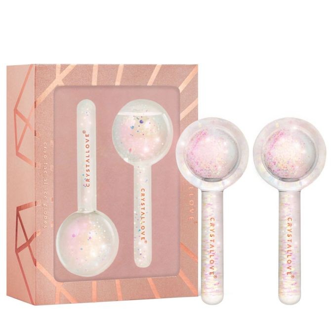 Crystallove Cryo Cryolift Ice Globes Crystal 2 pezzi Massaggiatore Viso